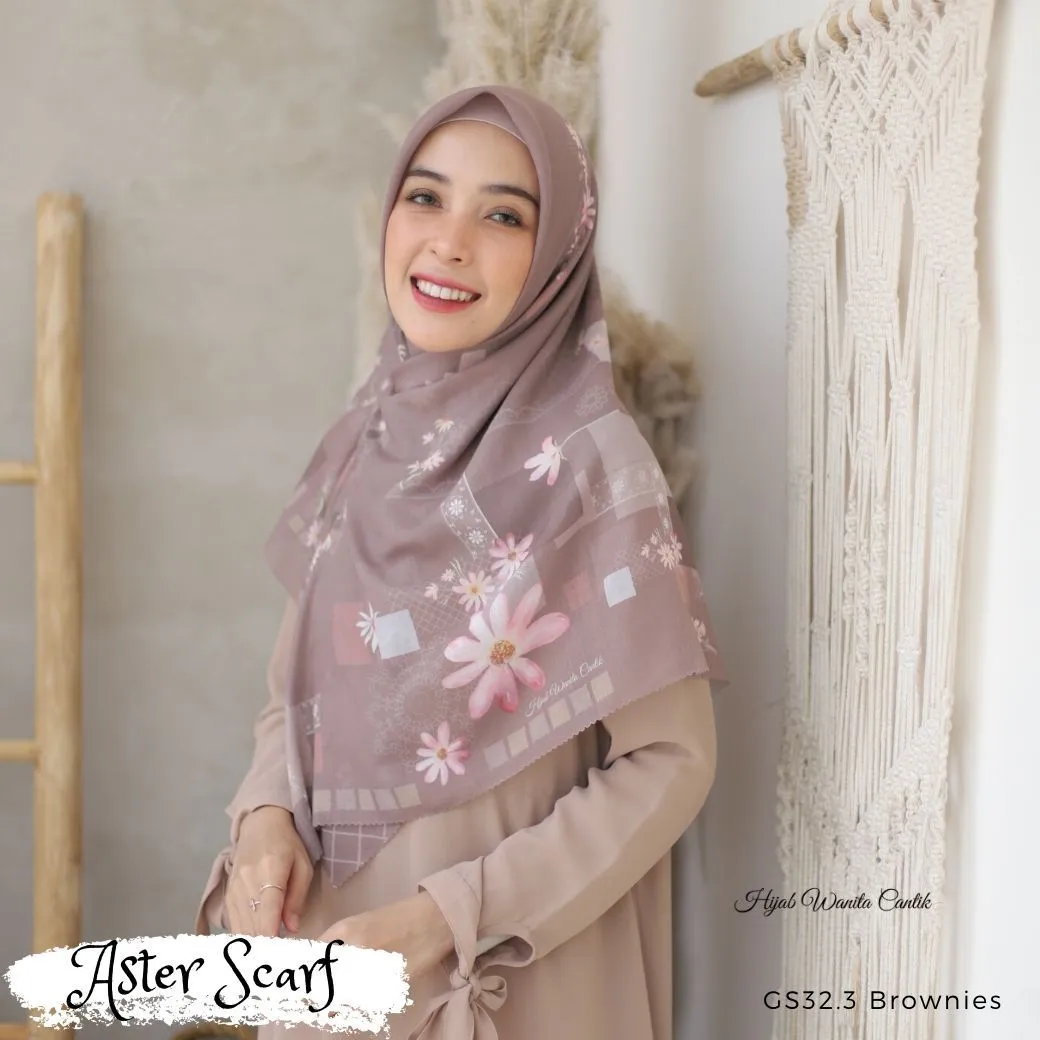 Aster Scarf - GS32.3 Brownies
