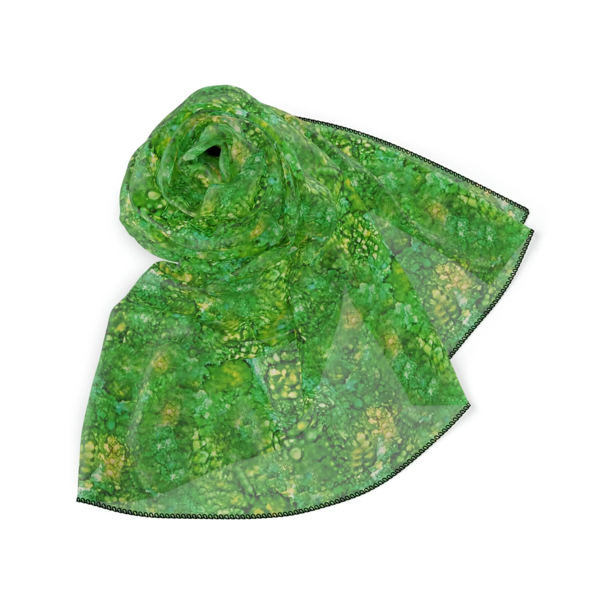 Chiffon Scarf - Emerald Dreams