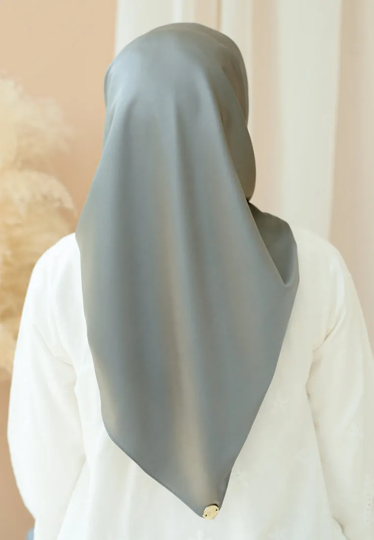 Inayaa Square Scarf (Space grey)