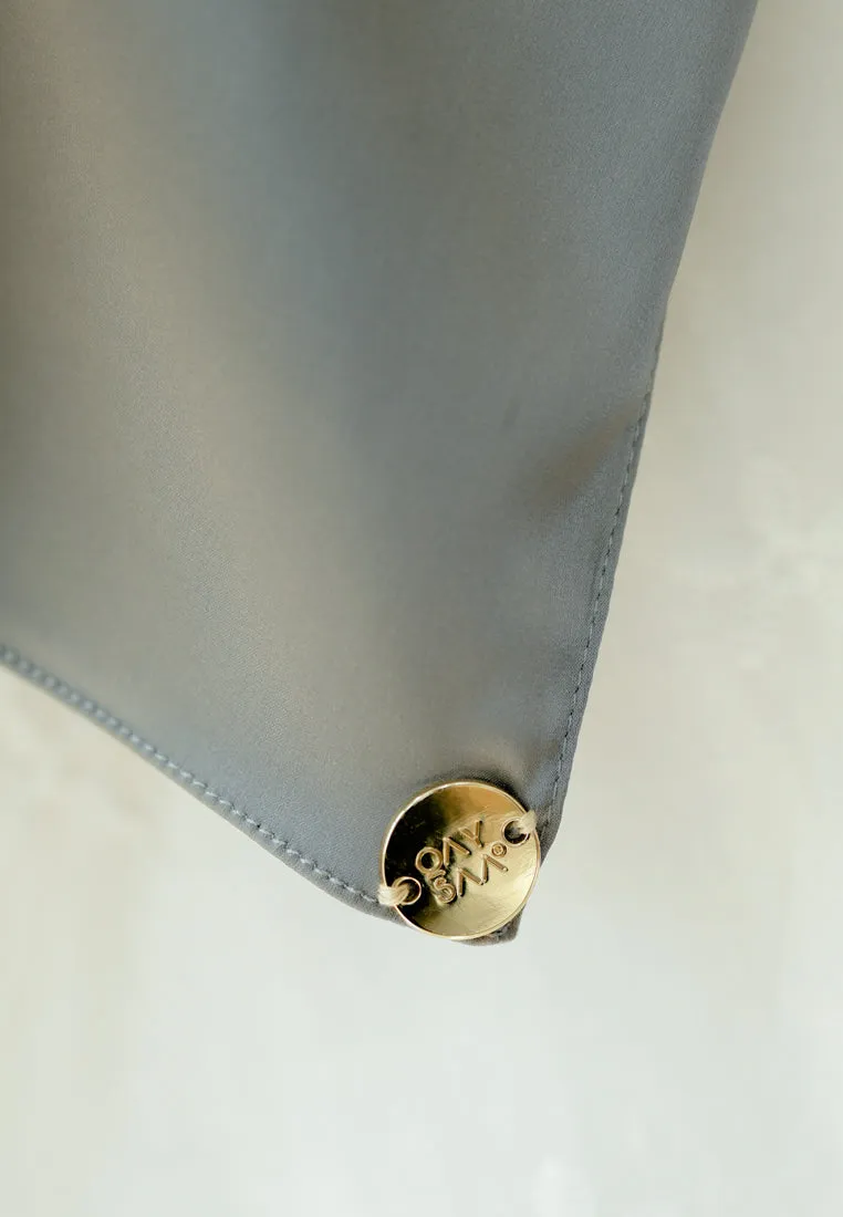 Inayaa Square Scarf (Space grey)