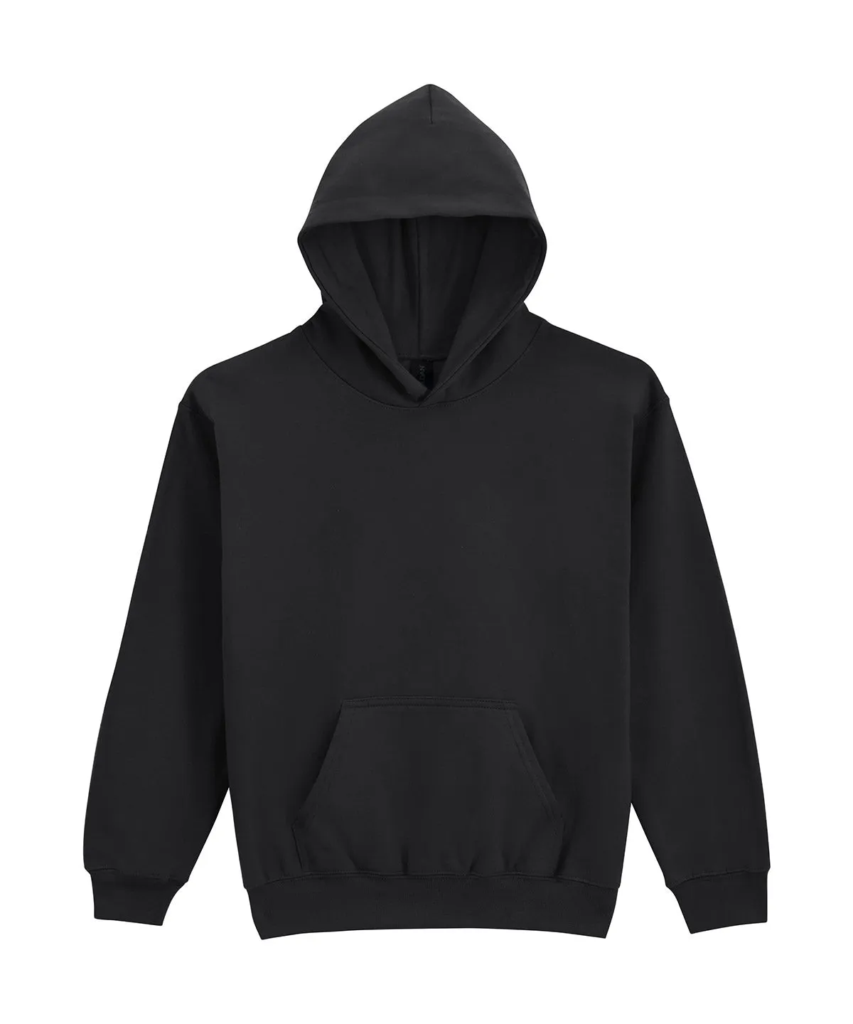 Softstyle midweight fleece youth hoodie | Black