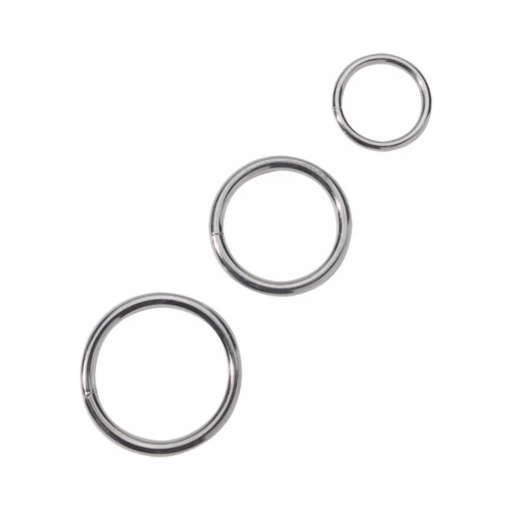 Spartacus Metal Cock Ring Set ( 3 Rings)